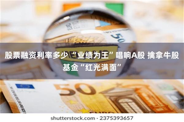 股票融资利率多少 “业绩为王”唱响A股 擒拿牛股基金“红光满面”