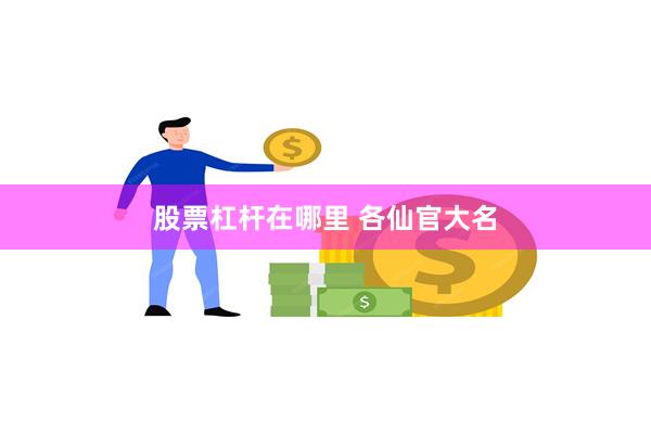 股票杠杆在哪里 各仙官大名