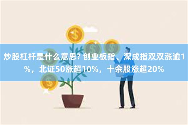 炒股杠杆是什么意思? 创业板指、深成指双双涨逾1%，北证50涨超10%，十余股涨超20%