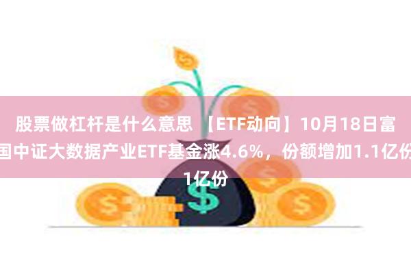 股票做杠杆是什么意思 【ETF动向】10月18日富国中证大数据产业ETF基金涨4.6%，份额增加1.1亿份