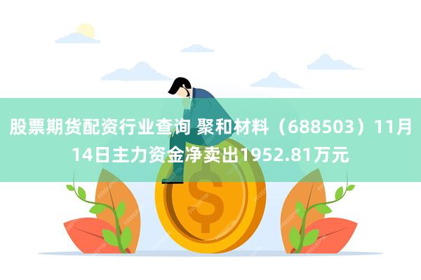 股票期货配资行业查询 聚和材料（688503）11月14日主力资金净卖出1952.81万元