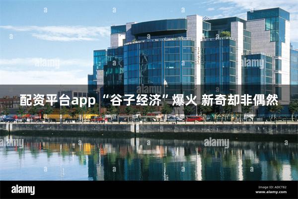 配资平台app “谷子经济”爆火 新奇却非偶然